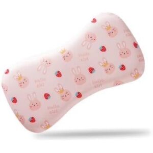 NEW Soft Toddler Pillow 20x11 Breathable w/ Removable Cover Bunny Print